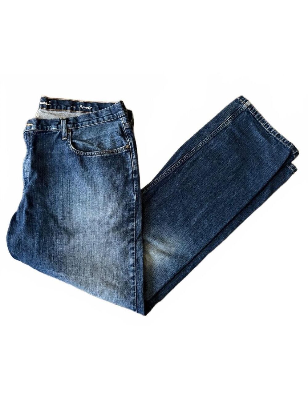 Eddie Bauer Men's Denim Jeans Size 42 x 34 Relaxed Fit Straight Leg Streetwear